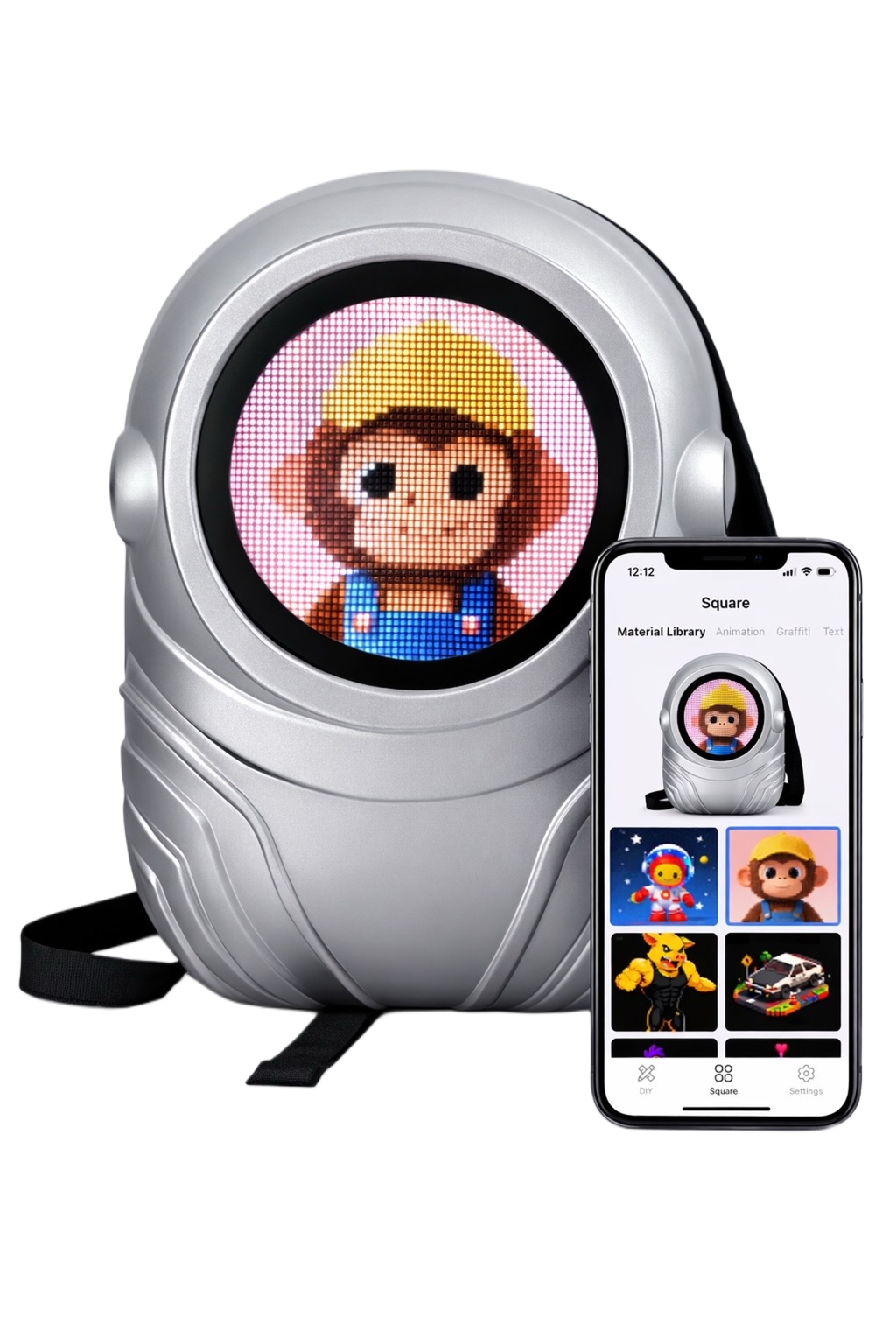 Astronaut LED Backpack with iLED app