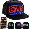M1632 RGB LED Cap with LOVE pixel art - front