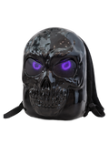 Skull LED Backpack - black colorway, front