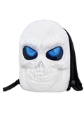 Skull LED Backpack - white colorway, front
